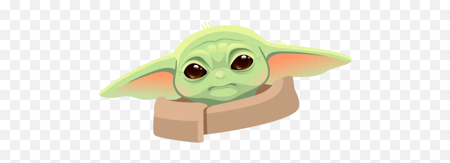 Baby Yoda - Baby Yoda Stickers Emoji,Yoda Clipart