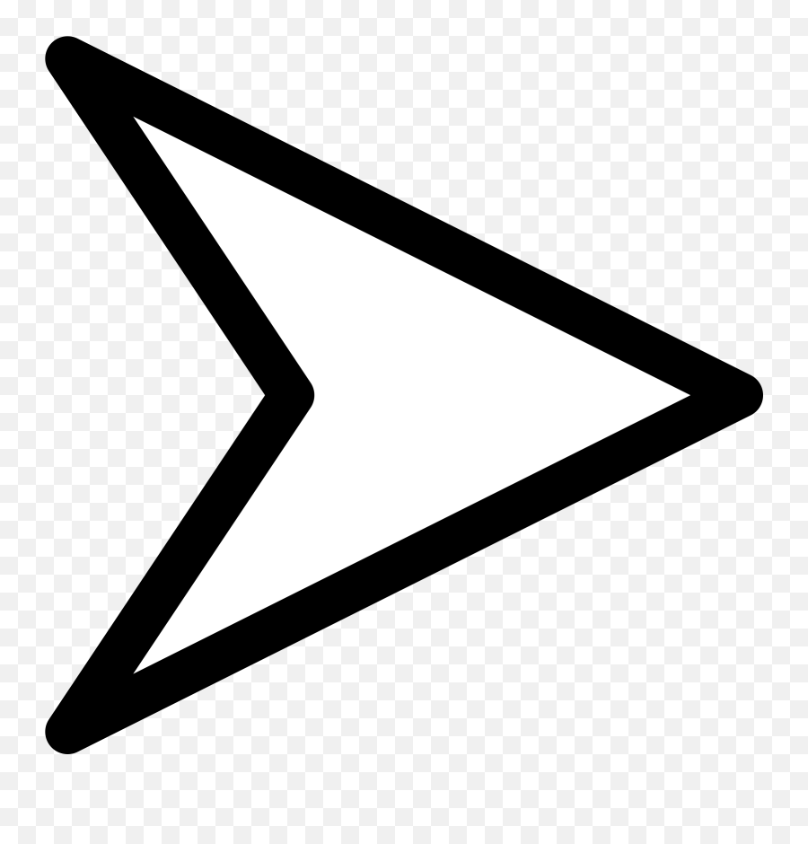 Plain Right White Arrow Clip Art At - Transparent Arrow Right Png Emoji,White Arrow Png