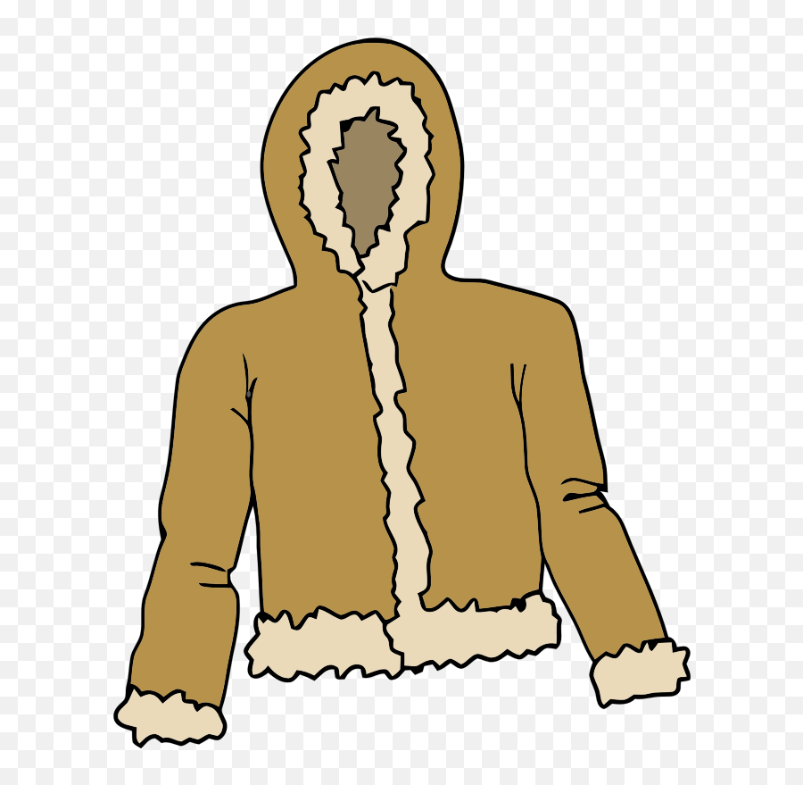 Free Fur Jacket Clip Art - Transparent Background Winter Coat Clipart Emoji,Jacket Clipart