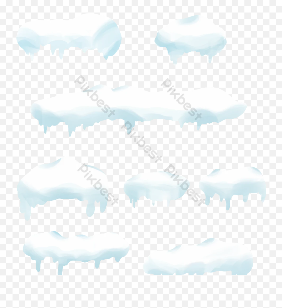 Cartoon Vector Snow Block Png Images Psd Free Download Emoji,Snow Frame Png
