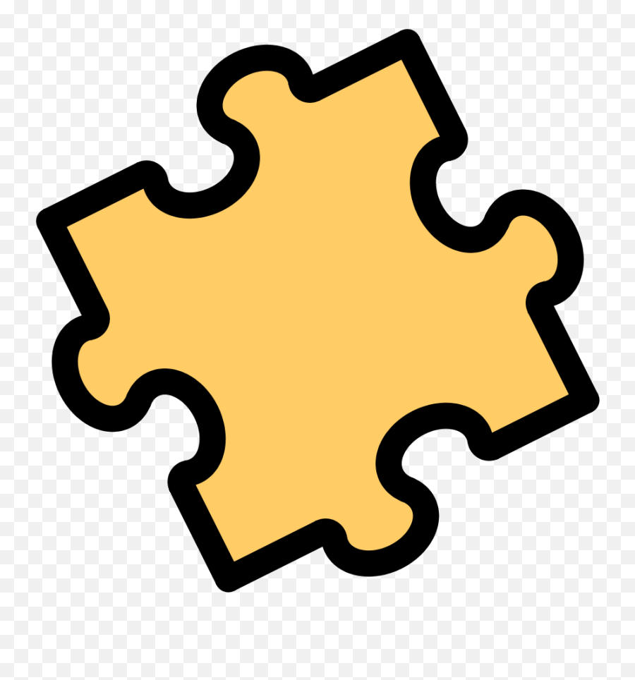 Puzzle Clipart Vector Clip Art Online - Autism Yellow Puzzle Piece Emoji,Puzzle Clipart