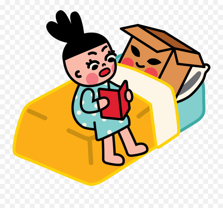 Facebook Stickes Box Girl - Uijungkim Emoji,Good Friend Clipart