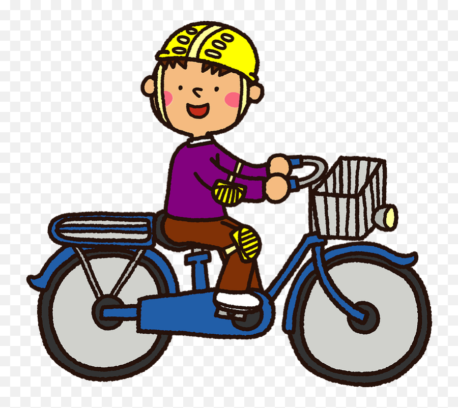 Child Boy Bicycle Clipart - Png Download Full Size Clipart Emoji,Cycling Clipart