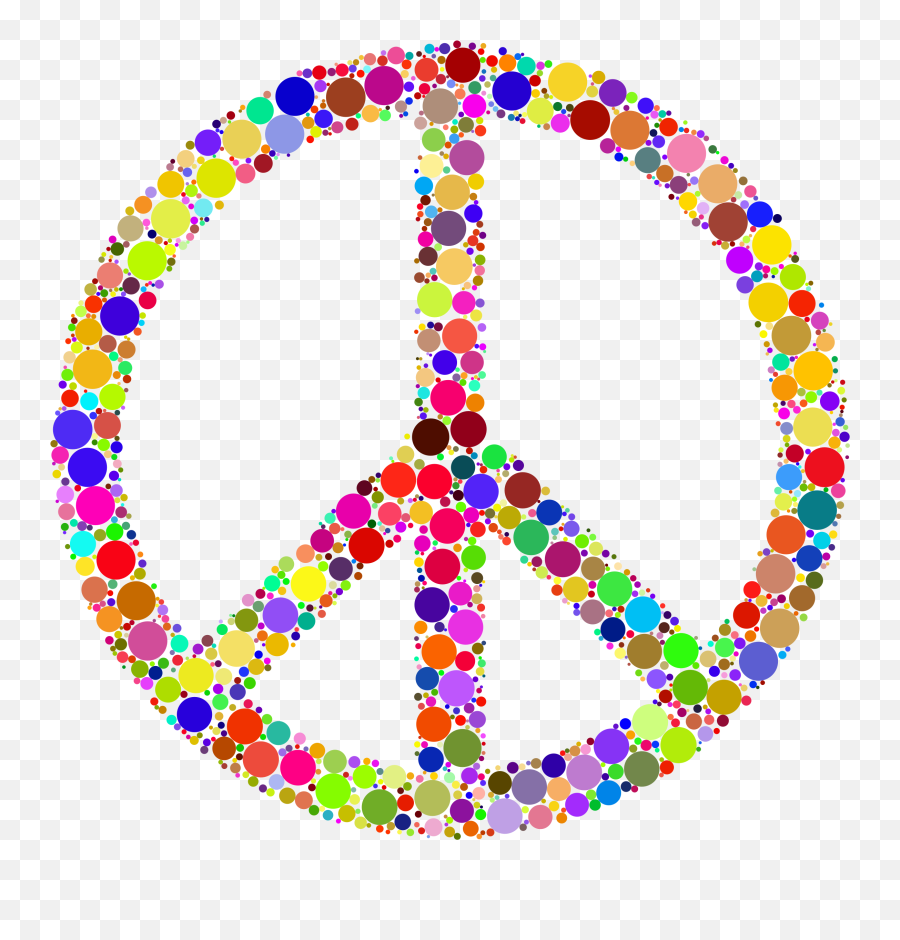 Clipart - Hippie Peace Sign Clipart Png Download Full Hippie Transparent Peace Sign Emoji,Peace Sign Png