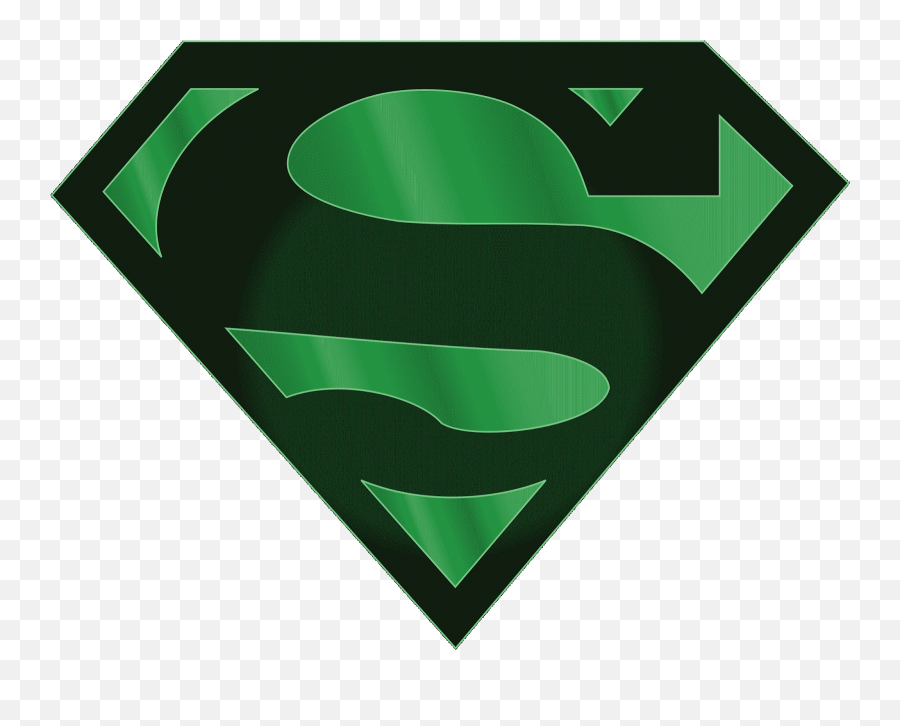 Superman Logo - Green Superman Symbol Emoji,Superman Logo