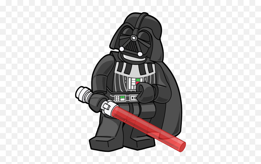 Starwars Lego Clip Art Cartoon Png - Darth Vader Lego Animated Emoji,Legos Clipart