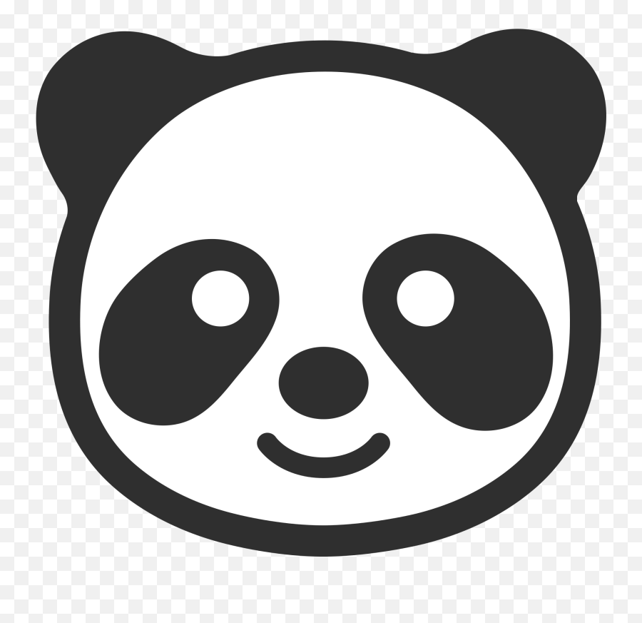Panda Clipart Transparent - Charing Cross Tube Station Emoji,Panda Clipart