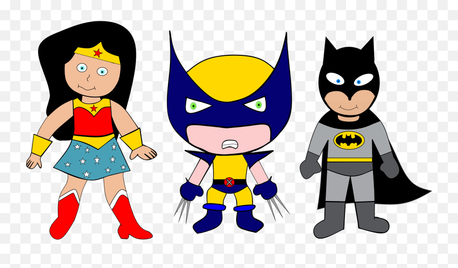 Superheroes Clipart Superpower Superheroes Superpower - Fun Dress Up Clipart Emoji,Superhero Clipart