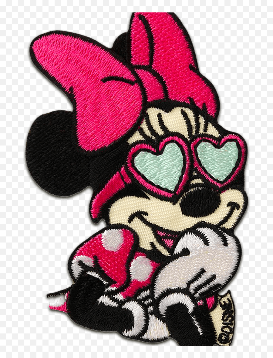 Minnie Mouse Mickey Mouse Embroidery Embroidered Patch Iron - Embroidered Patch Emoji,Mickey Mouse Png