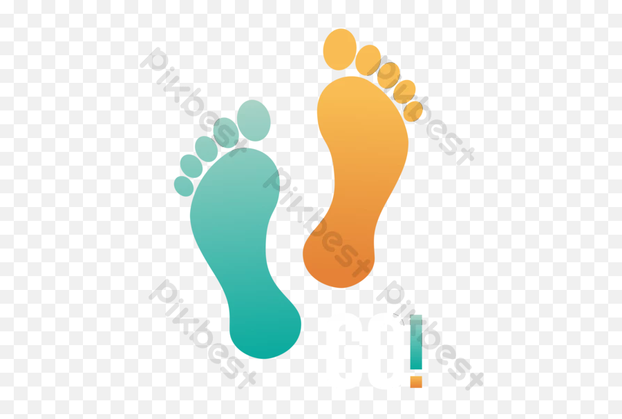 Footprints Departure Business Logo Design Vector Template - Dirty Emoji,Business Logo Design
