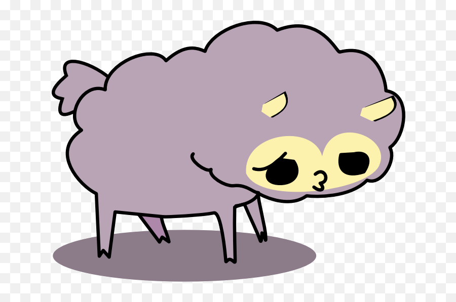 Clipart Sheep Sad - Sad Animal Gif Transparent Emoji,Png Gifs