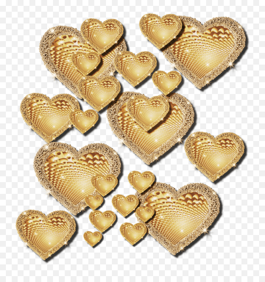 Gold Heart Png Emoji,Gold Heart Clipart