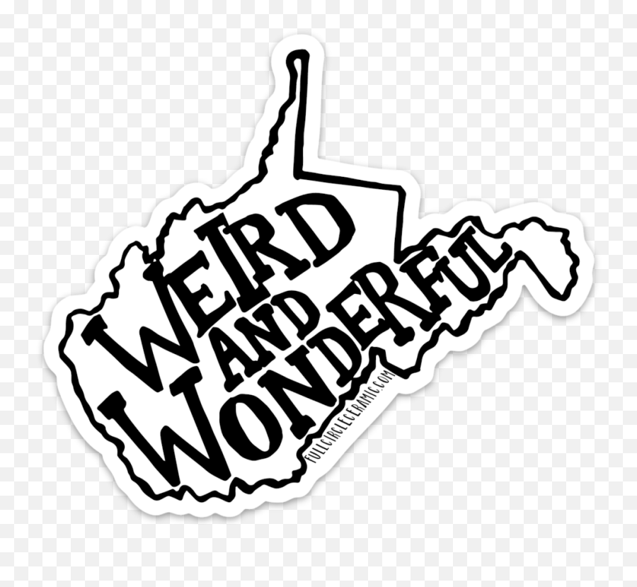 Weird Wonderful Wv Sticker Emoji,West Virginia Clipart