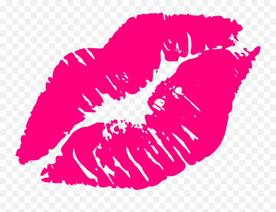 Kiss Clipart Full Lip Kiss Full Lip - Transparent Pink Lips Clipart Emoji,Kiss Clipart