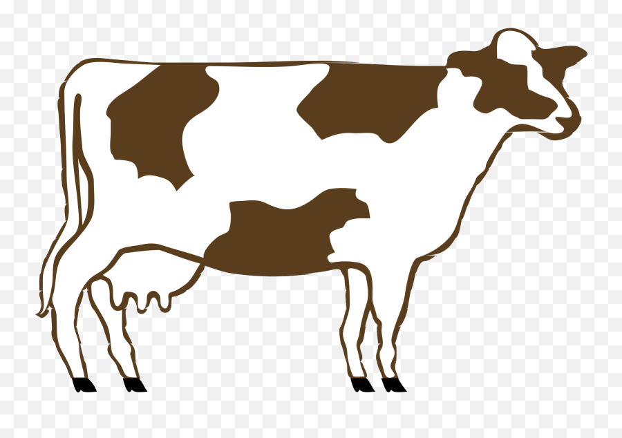 Holstein Friesian Cattle Calf Dairy - Cow Clip Art Emoji,Cow Clipart