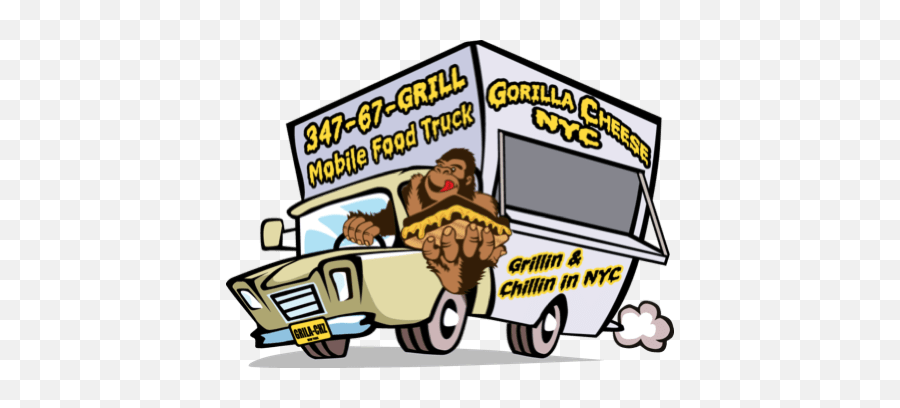 Gorilla Cheese Nyc Food Truck Locations Calendar Food Emoji,Grilled Cheese Clipart