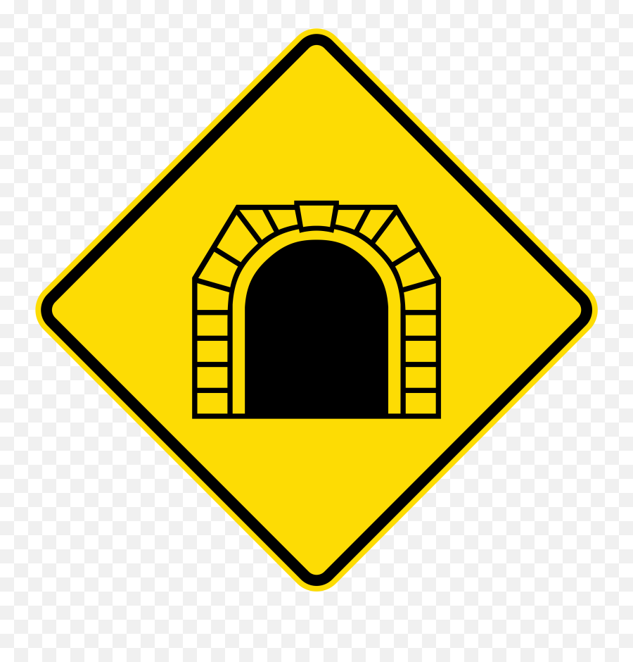 Filenew Zealand Road Sign W13 - 6svg Wikimedia Commons Emoji,Tunnel Clipart