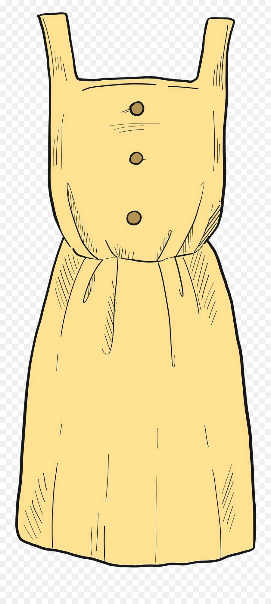 Yellow Dress Clipart Free Download Transparent Png Creazilla Emoji,Little Black Dress Clipart