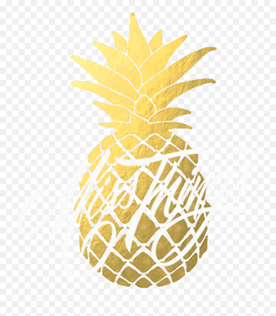 Download Hd Svg Gold Pineapple Clipart - Golden Pineapple Pineapple Emoji,Pineapple Clipart