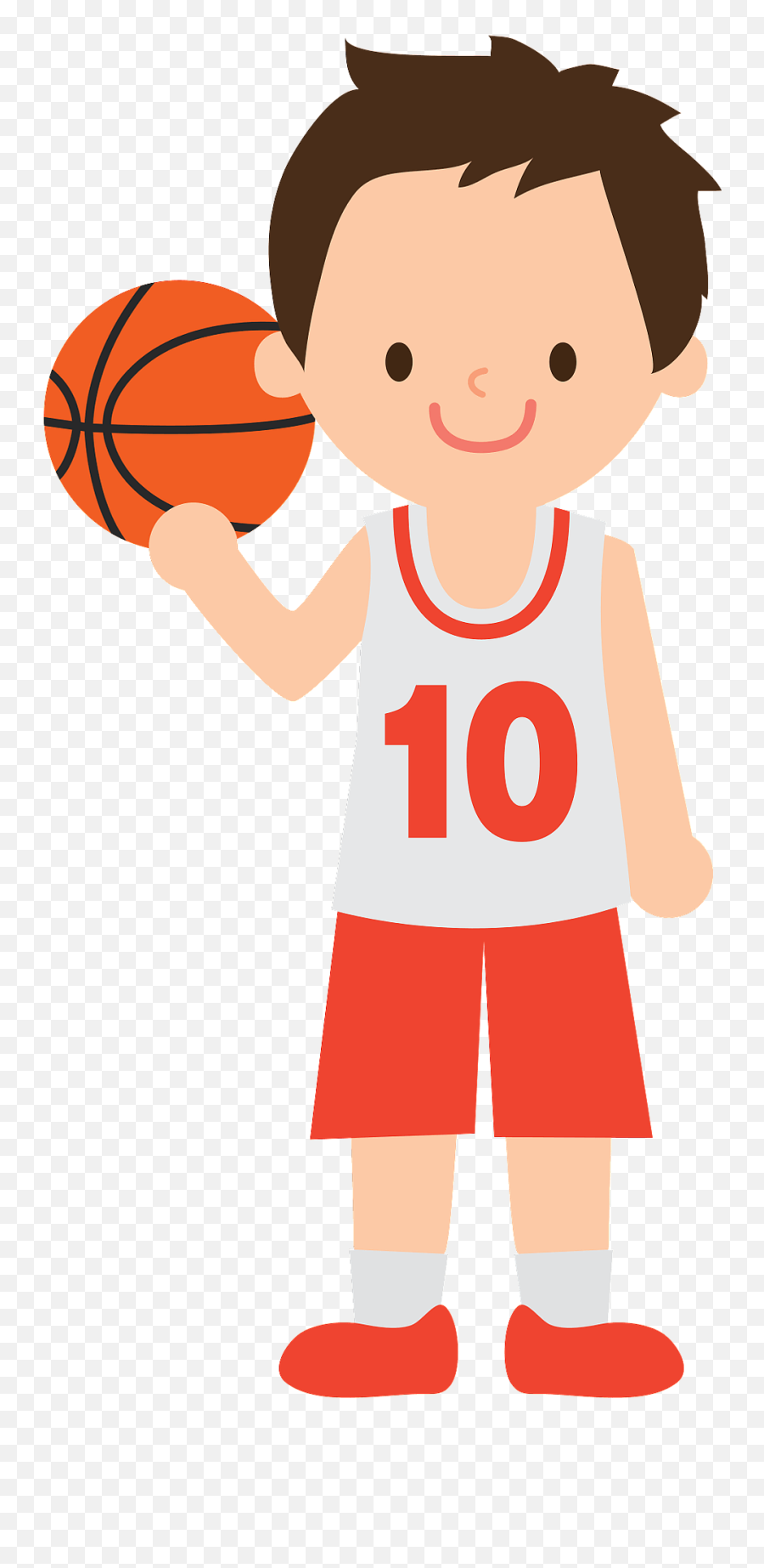Basketball Player Clipart - Boy Basketball Uniform Clipart Emoji,Basketball Player Clipart