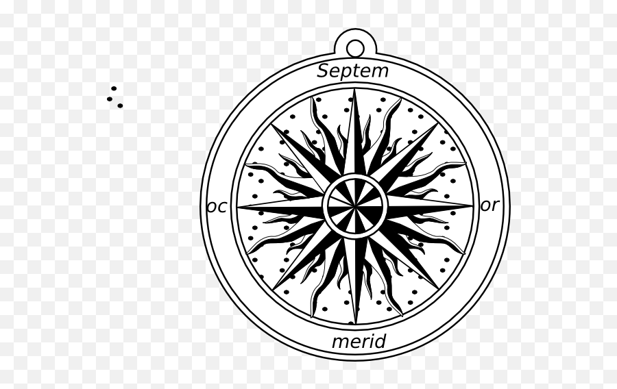 Old Compass Rose Png - Old Compass Rose Moon Emoji,Compass Rose Png
