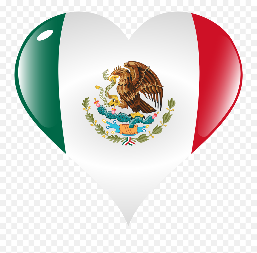 Flag Of Mexico United States Mexican War Of Independence - Mexico Flag Heart Clipart Emoji,Mexico Clipart