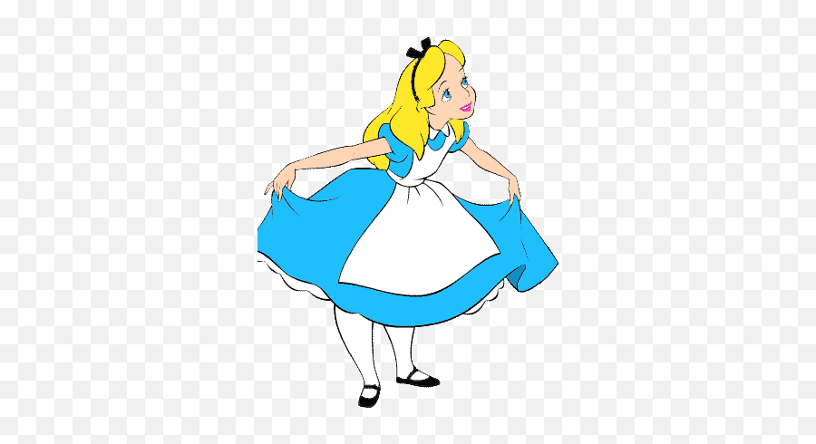 Alice - Alice In Wonderland Alice Bowing Emoji,Alice In Wonderland Transparent