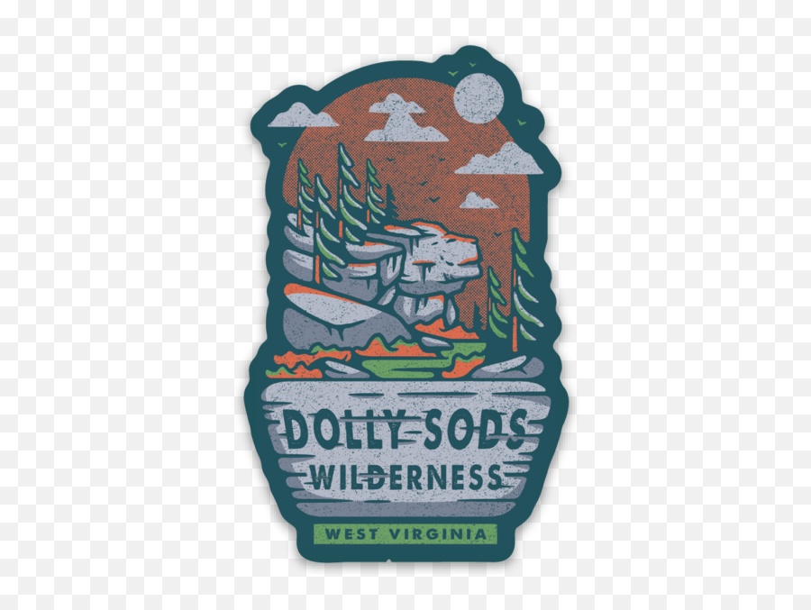 Dolly Sods Sticker Emoji,West Virginia Clipart