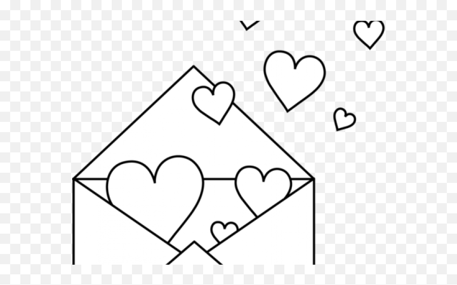 Letter Clipart Love Letter - Love Letter Png Outline Emoji,Letter Clipart