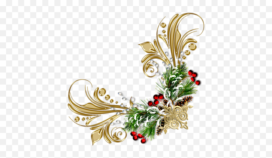 Download Corner4png Christmas Corners Pinterest - Himmlische Emoji,Christmas Clipart Corner Borders