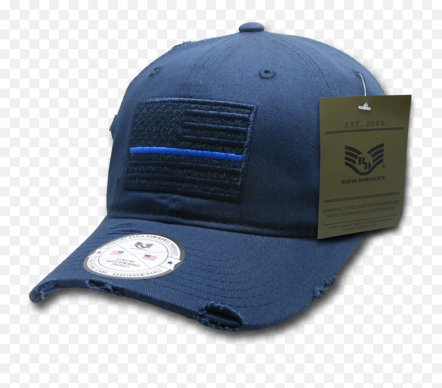 Vintage Thin Blue Line Navy Us American Flag Patch Relaxed Graphic Baseball Hat Cap Emoji,Thin Blue Line Flag Png