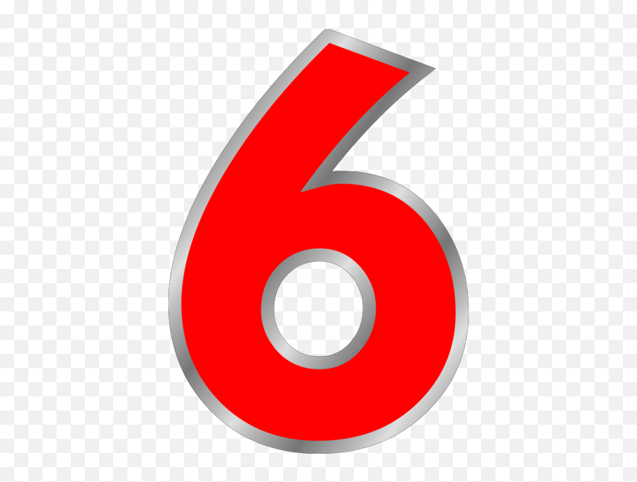 Number 6 Png - Number 6 Image Download Emoji,Art Png