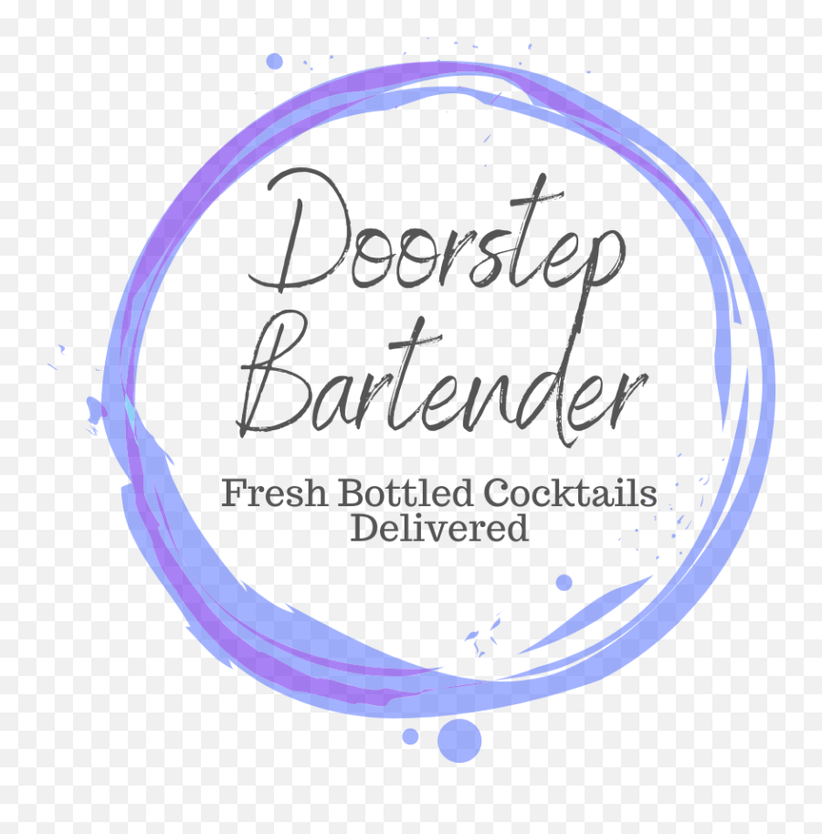 Doortstep Bartender Fresh Bottled Cocktails Delivered Emoji,Bar Tender Logo