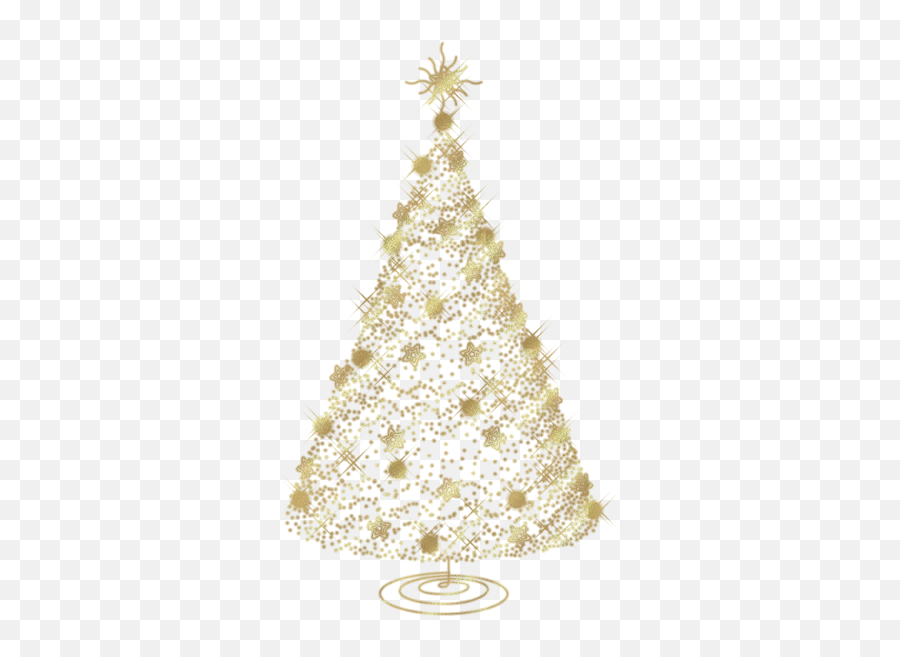 Christmas Gold Tree Png Clipart Emoji,Christmas Background Clipart