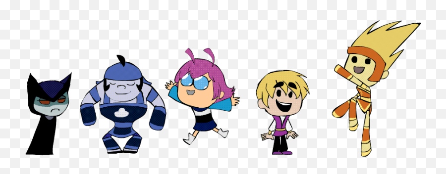 1 Teen Titans Gifs - Fictional Character Emoji,Teen Titans Go Logo