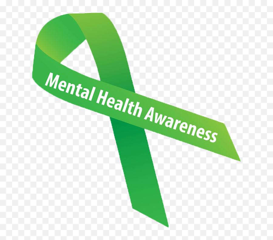 Mental Health Clipart Green Awareness Ribbon - Transparent Mental Health Awareness Transparent Background Emoji,Mental Health Clipart