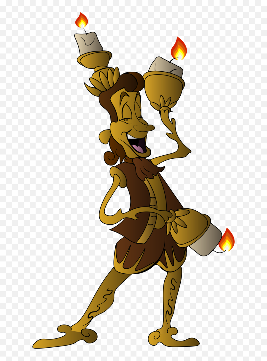 Featherduster Cogsworth Squidward Tentacles Art Youtube - Belle Lumiere Cogsworth 2017 Emoji,Beauty And The Beast Png