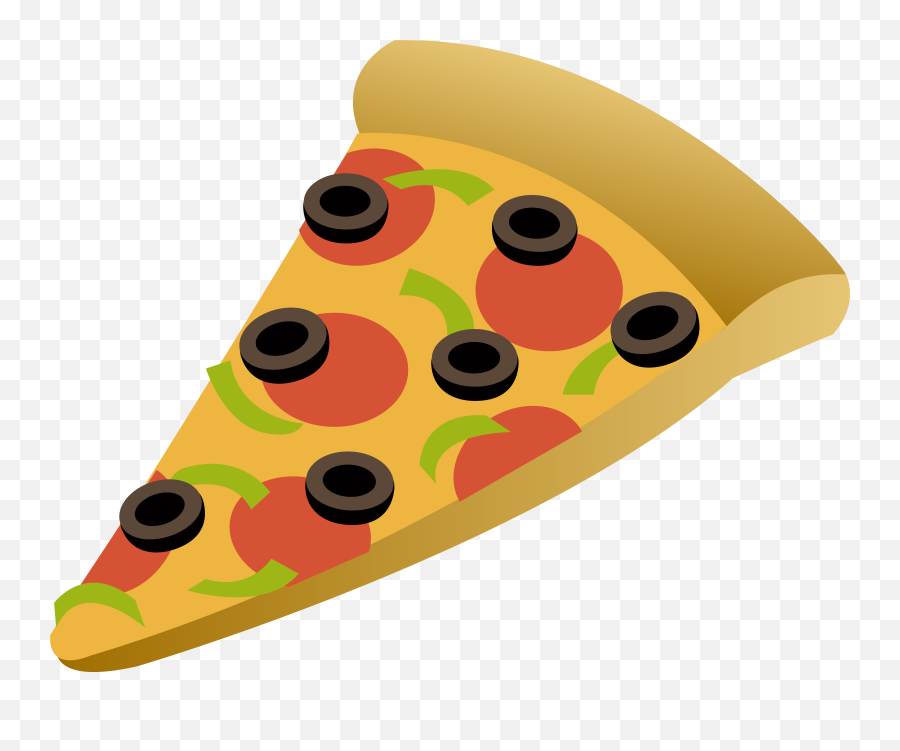 Cartoon Pizza Slice Clipart Free Image - Clip Art Pizza Slice Png Emoji,Pizza Clipart