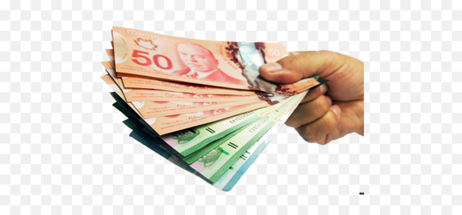 Canadian Money Transparent Background - Cash In Hand Png Canadian Emoji,Money Transparent
