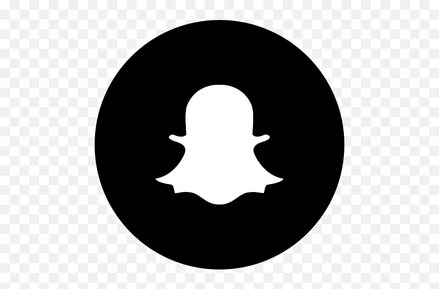 Popular Snapchat Social Icon - Social Media Black And White Snapchat Logo Emoji,Snapchat Logo