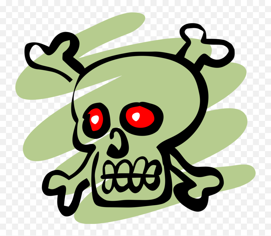 Vector Illustration Of Buccaneer Pirate Skull And Crossbones Emoji,Pirate Skull Clipart