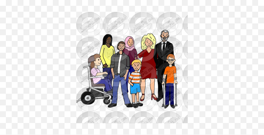 People Picture For Classroom Therapy Use - Great People Emoji,Grandparent Clipart