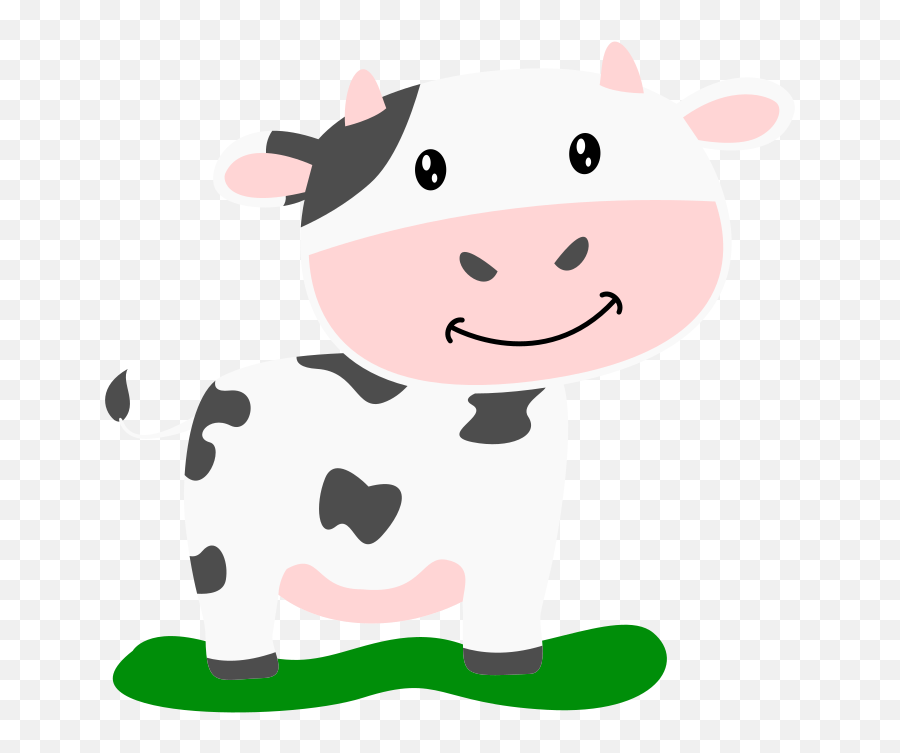 Adorable Cow Clipart Free Svg File - Happy Emoji,Cow Clipart