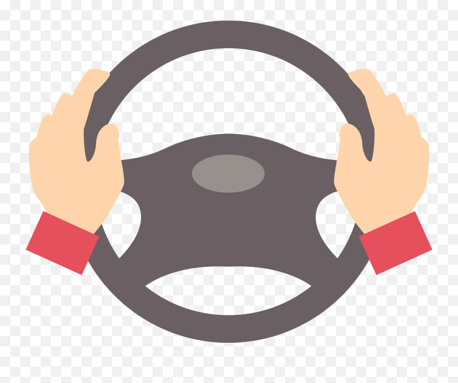 Hands Are Driving The Steering Wheel Clipart Free Download Emoji,Wheels Clipart