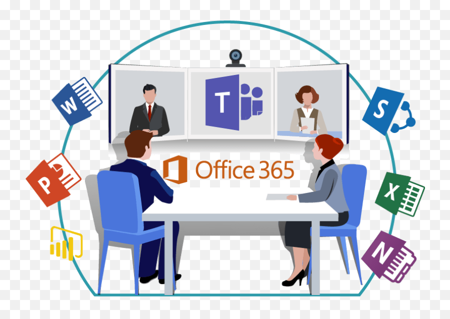 How To Use Microsoft Teams - Rock It Managed It U0026 Cyber Emoji,Office People Png