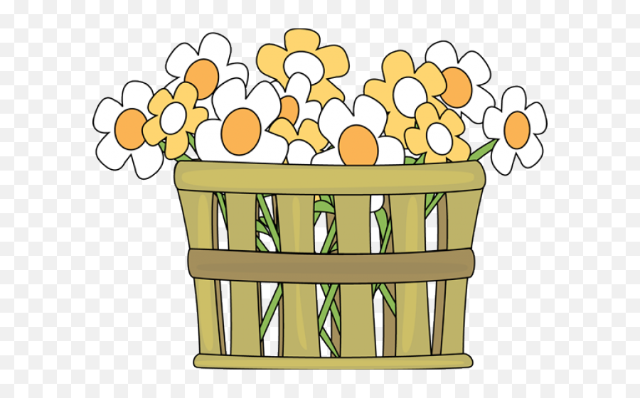 Flower Clip Art - Flower Basket Clip Art Emoji,Flowers Clipart