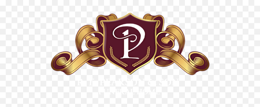 R E Pearson And Son Funeral Home Emporia Virginia Va Emoji,P Logo Design