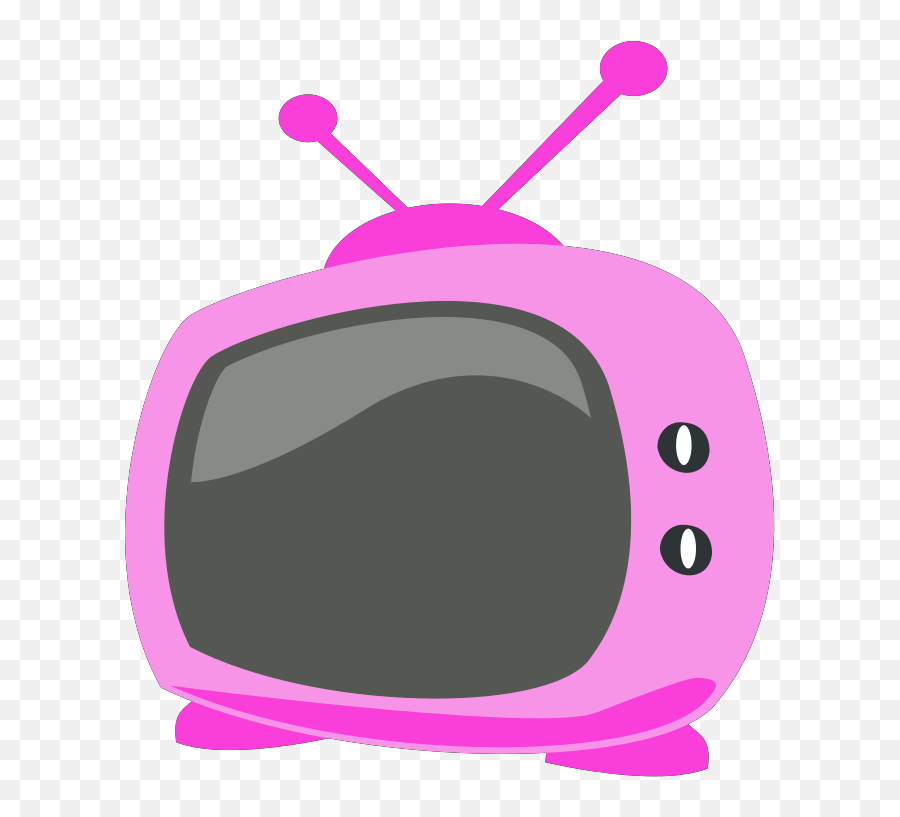 Pink Cartoon Tv Svg Vector Pink Cartoon Tv Clip Art - Svg Cartoon Tv Emoji,Tv Clipart