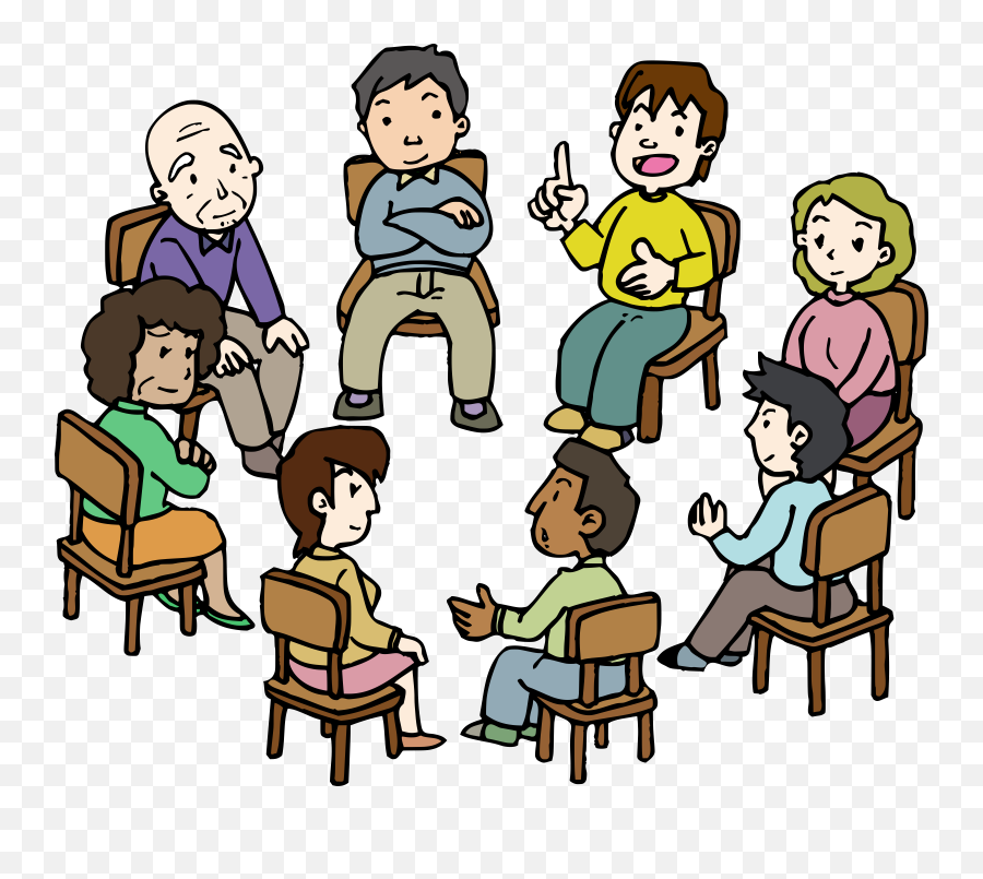 People Sitting In A Circle Clipart - Group Icons Emoji,Circle Clipart