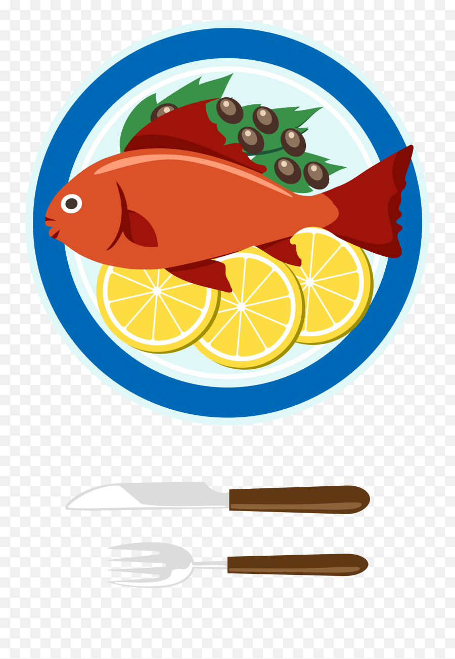 Seafood Euclidean Vector Clip Art - Healthy Food Cartoon Fish Emoji,Seafood Clipart